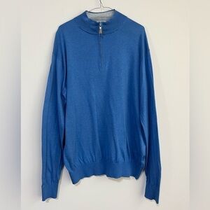 Peter Millar Men’s Quarter Zip Sweater. Excellent Condition. Size L